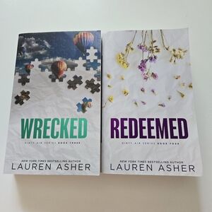 Redeemed and Wrecked Laura Asher Trade Paperback Books Dirty Air Series Romance